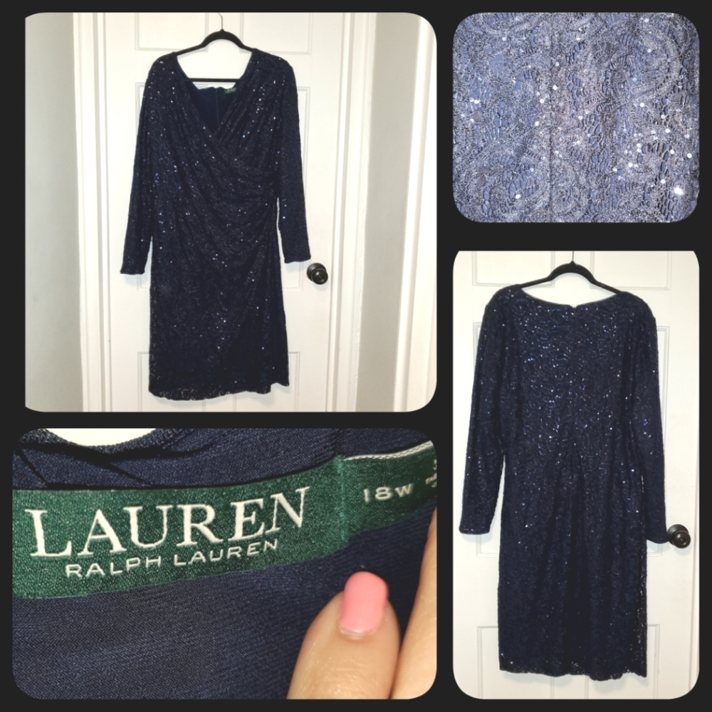 Ralph Lauren Sequins Dress-18W